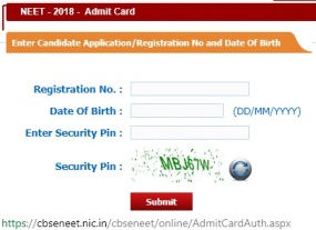 NEET 2019 Admit Card Download 