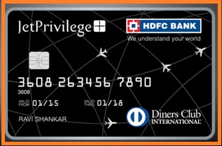 JetPrivilege HDFC Bank Diners Club Credit Card
