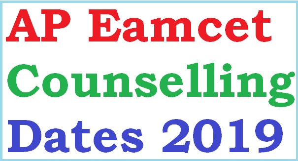 AP Eamcet 2019 Counselling dates