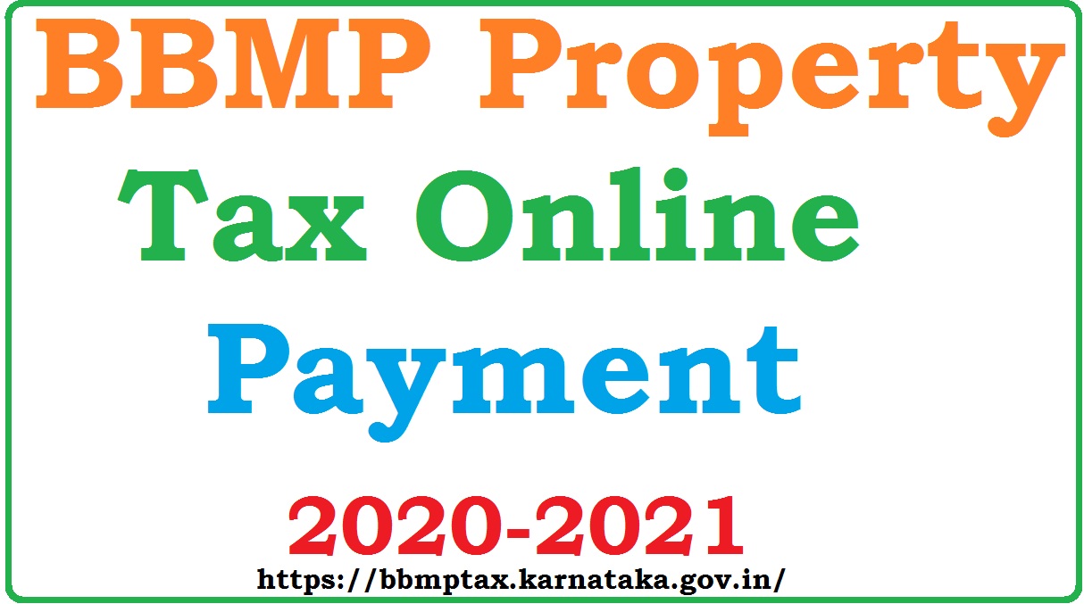 BBMP Property Tax Online Payment 20222023 bbmptax.karnataka.gov.in