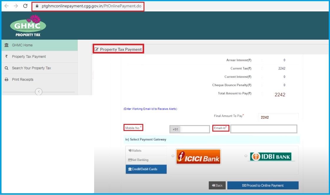 GHMC Property Tax Payment Online 202324 Tax Discount