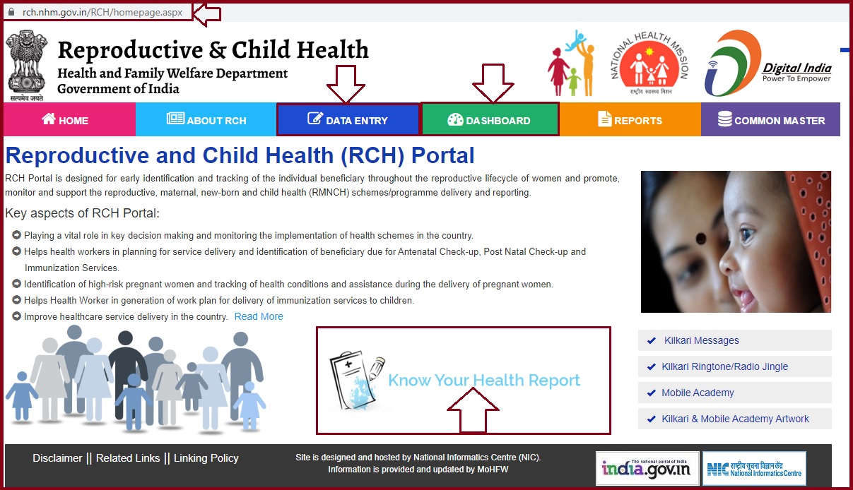 Rch.nhm.gov.in Data Entry