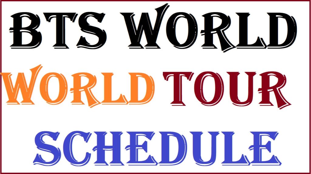 BTS World Tour 2023 Schedule