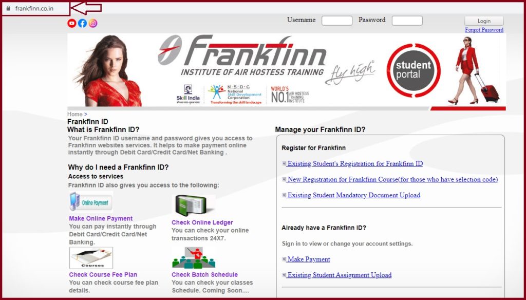 Frankfinn Student Portal